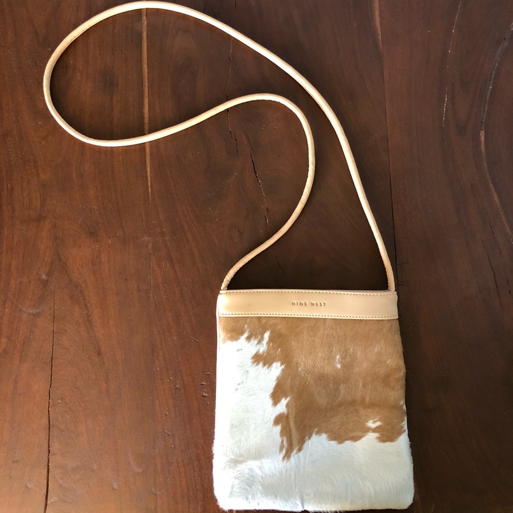 Cowhide country crossbody